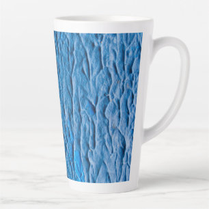 Caneca De Café Latte Abstract Cobalt Blue Textured Wall with Impasto Pa