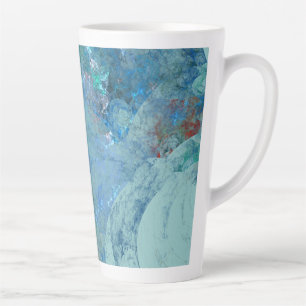 Caneca De Café Latte Abstrato azul de Opal para RAZR
