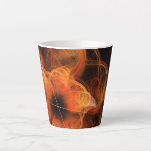Caneca De Café Latte Abstrato de arte leve