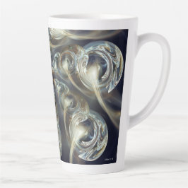 Caneca De Café Latte Abstrato inicial