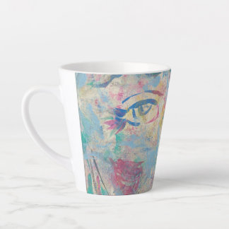Caneca De Café Latte Abstrato Moderno - Latte Mug de "Rico" Colorida