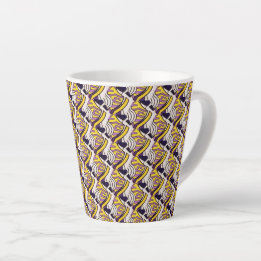 Caneca De Café Latte Abstrato padrão design 1209 - Latte Mug