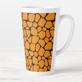 Caneca De Café Latte Abstrato Predator Skin Camo Art: Adventure-Inspire