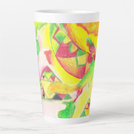 Caneca De Café Latte Abstrato térmica por AnyaC 2