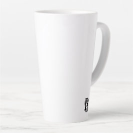 Caneca De Café Latte Abstrato Trend Interior Decor Preto