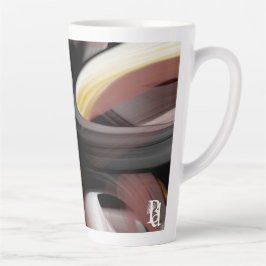 Caneca De Café Latte Abstrato Trend Interior Decor Preto