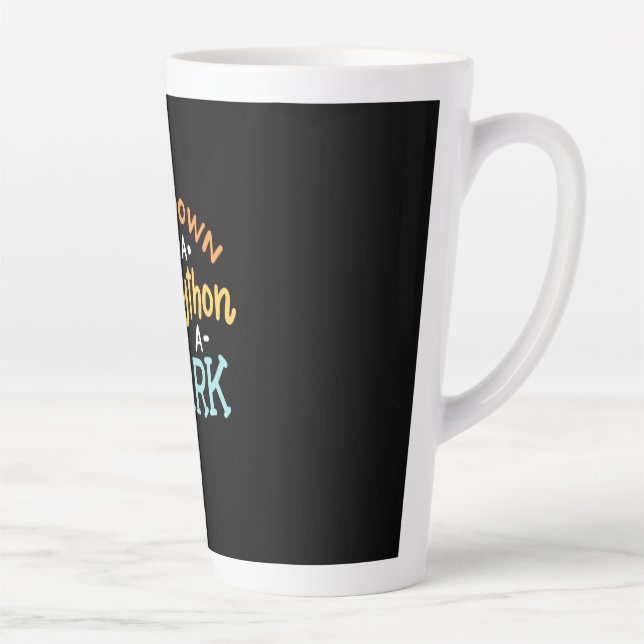 Caneca De Café Latte Acalme-Se, É Um Python Ball (Direita)