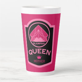Caneca De Café Latte Acampamento Rainha De Luz Ao Estilo