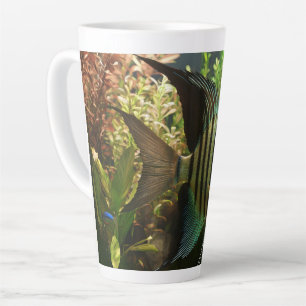 Caneca De Café Latte Acara-disco bandeado