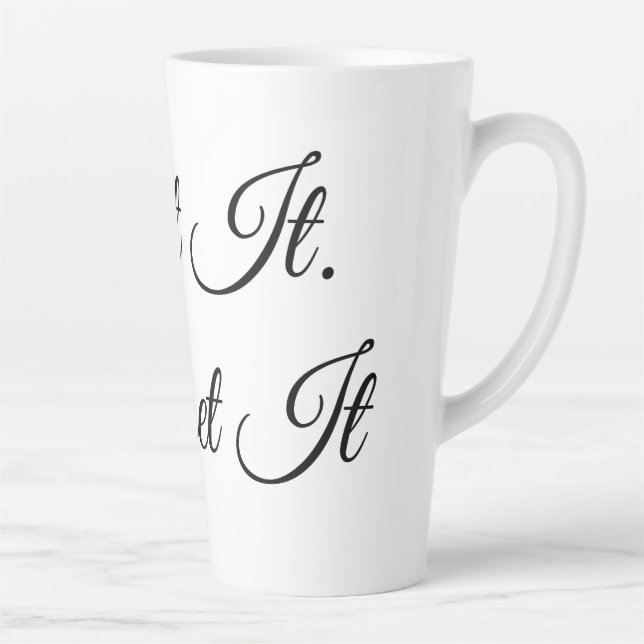 Caneca De Café Latte Acenda. Esqueça. (Direita)