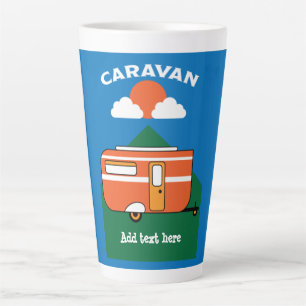 Caneca De Café Latte Acessórios de Caravana Engraçados