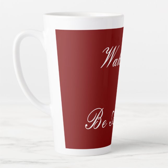 Caneca De Café Latte Acordar para cima e seja incrível (Esquerda)