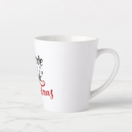 Caneca De Café Latte Acredite na Mágica do Natal
