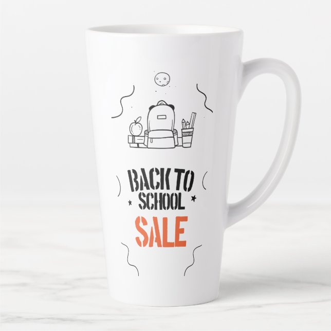 Caneca De Café Latte Adesivo de Parede (Direita)
