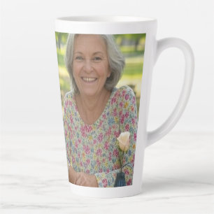 Caneca De Café Latte Adicionar Foto Aposentada Personalizar