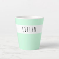 Adicione seu nome Skinny Font Typography Mint Gree