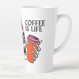 Caneca De Café Latte Adulto é Duro Engraçado Coffee Mug