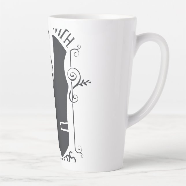 Caneca De Café Latte Afiliados Aos Hustlers (Direita)