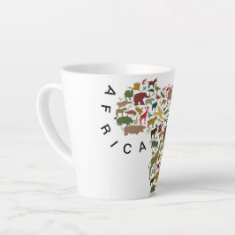 Caneca De Café Latte África 12OZ