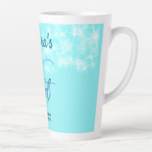 Caneca De Café Latte Ágata turquesa verde doce 16º aniversário adiciona