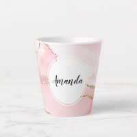 Agite de Blush Rosa com Elegante de Fita Dourada