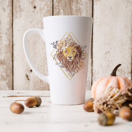 Caneca De Café Latte Água-forte Signo Astrologia Zodíaco Leão | Monogra