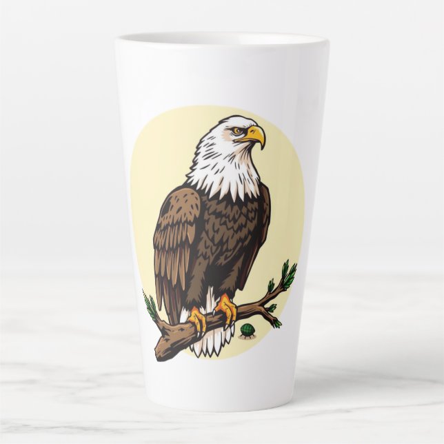 Caneca De Café Latte Águia (Frente)