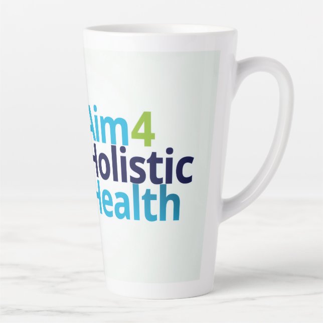 Caneca De Café Latte Aim 4 Holistic Health (Direita)