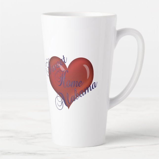 Caneca De Café Latte Alabama Sweet Home Café Mug (Direita)