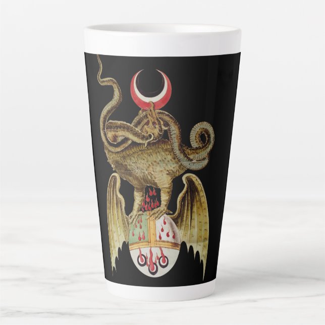 Caneca De Café Latte Alchemy Dragon (Frente)