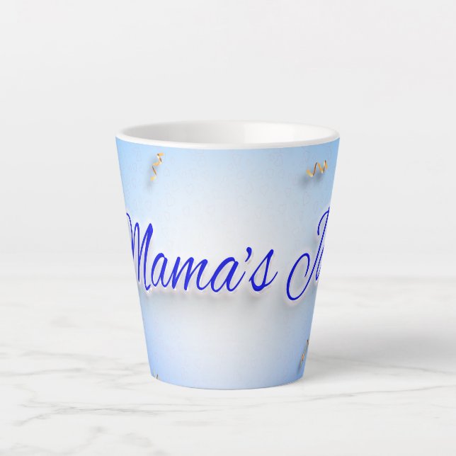 Caneca De Café Latte Alegria da Mamãe (Frente)