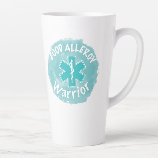 Caneca De Café Latte Alergia à comida (Direita)
