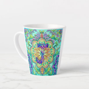 Caneca De Café Latte Alfabeto J