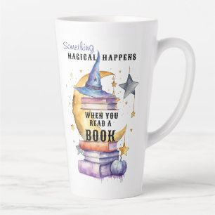 Caneca De Café Latte Algo Mágico Acontece Quando Lê Um Livro