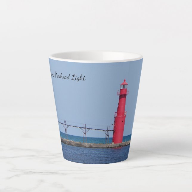 Caneca De Café Latte Algoma Pierhead Latim (Frente)