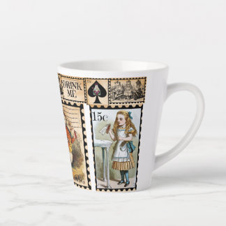 Caneca De Café Latte Alice No País Das Maravilhas Latte Mug
