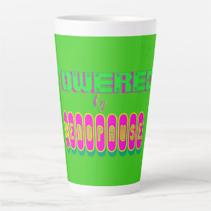 Caneca De Café Latte Alimentado pela Menopausa 6 Latte