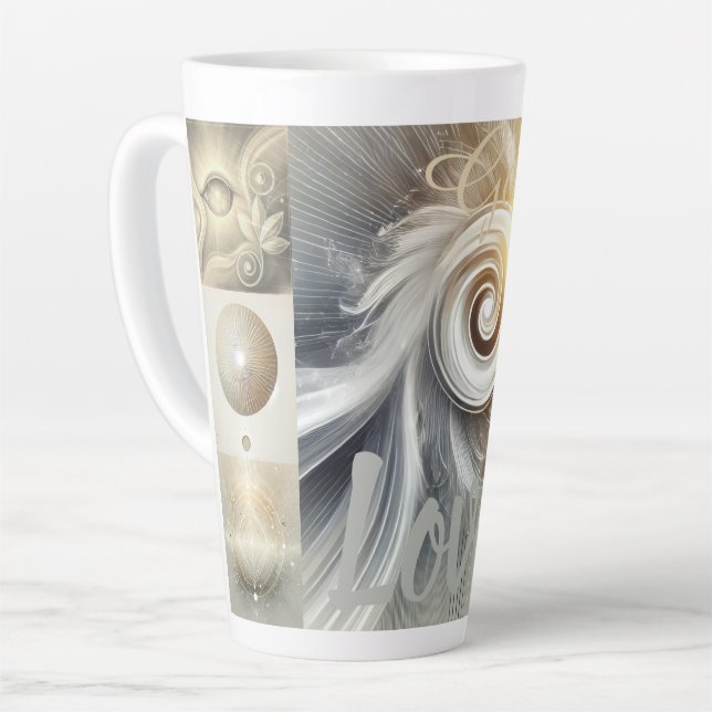 Caneca De Café Latte Alinhamento (Ângulo esquerdo)