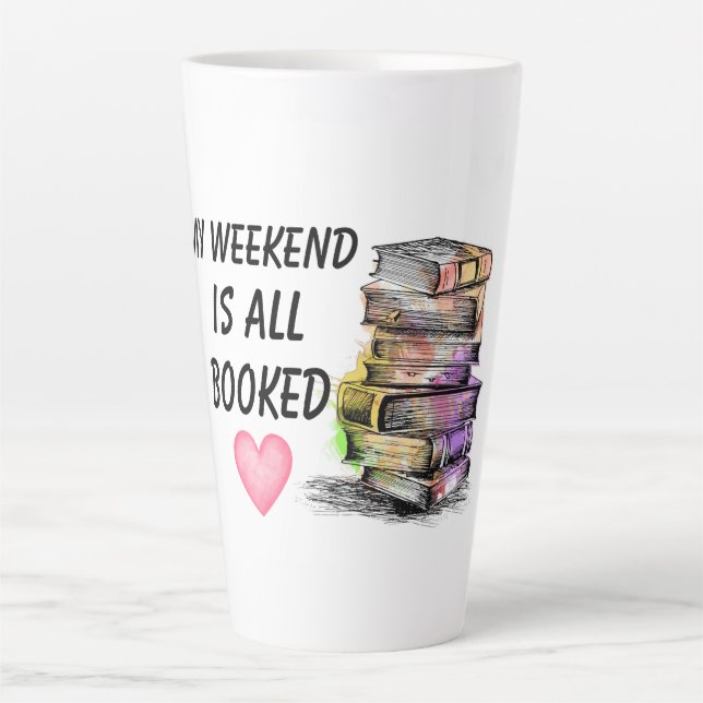 Caneca De Café Latte All Booked  (Frente)