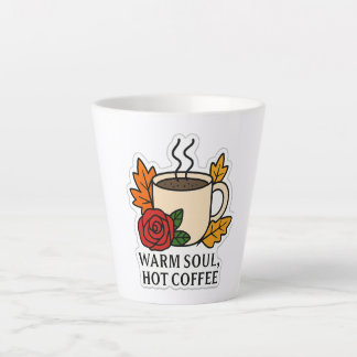 Caneca De Café Latte Alma Quente, Café Quente - outono
