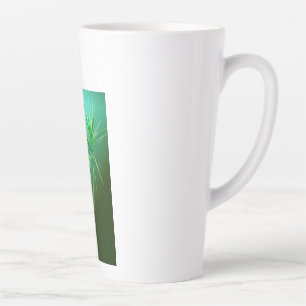 Caneca De Café Latte Almofada de Palmeira Botânica Verde