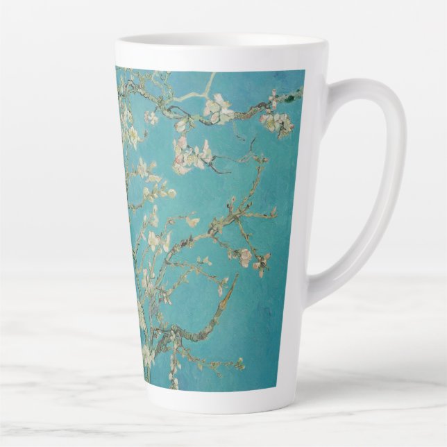 Caneca De Café Latte Almond Blossom, Oil Painting, Vincent Van Gogh (Direita)