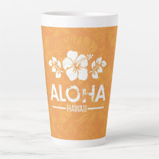 Caneca De Café Latte Aloha Hawaii Latte Mug