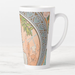 Caneca De Café Latte Alphonse Mucha