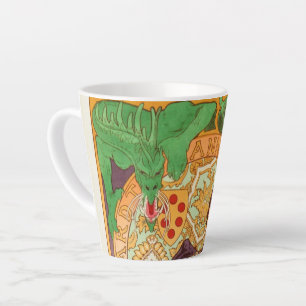 Caneca De Café Latte Alphonse Mucha Prince e Dragon