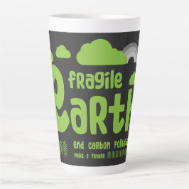 Caneca De Café Latte Alterações climáticas | Poluição por carbono | Açã