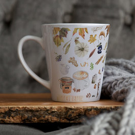 Caneca De Café Latte Amante de Chá Latte | Caneca de Chá Latte com Temp