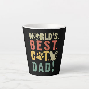 Caneca De Café Latte Amantes de Cat  O melhor Pai de gatos do mundo