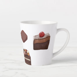 Caneca De Café Latte Amantes de Chocolate