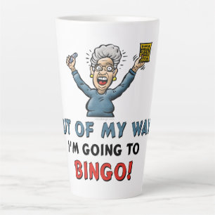 Caneca De Café Latte Amantes do Bingo